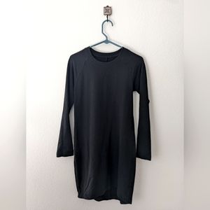 Fair Indigo ethically made little black dress, xs, cozy Tshirt dress